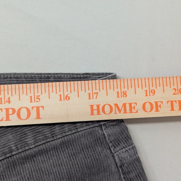 Eddie Bauer Mens Corduroy Pants Grey Straight Leg 100% Cotton 35x30 D3753725 - Picture 13 of 14